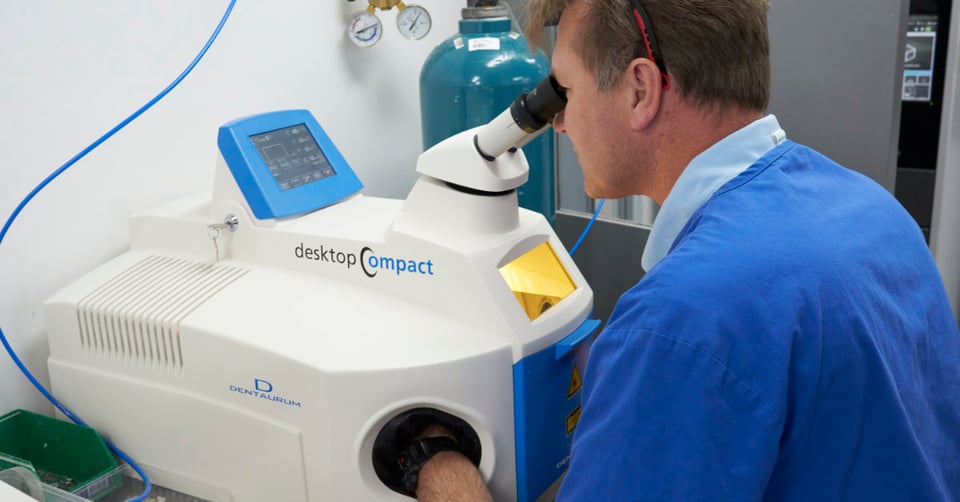 Macono Orthodontic and Dental Laboratories using the Dentaurum desktop Compact Laser Welder